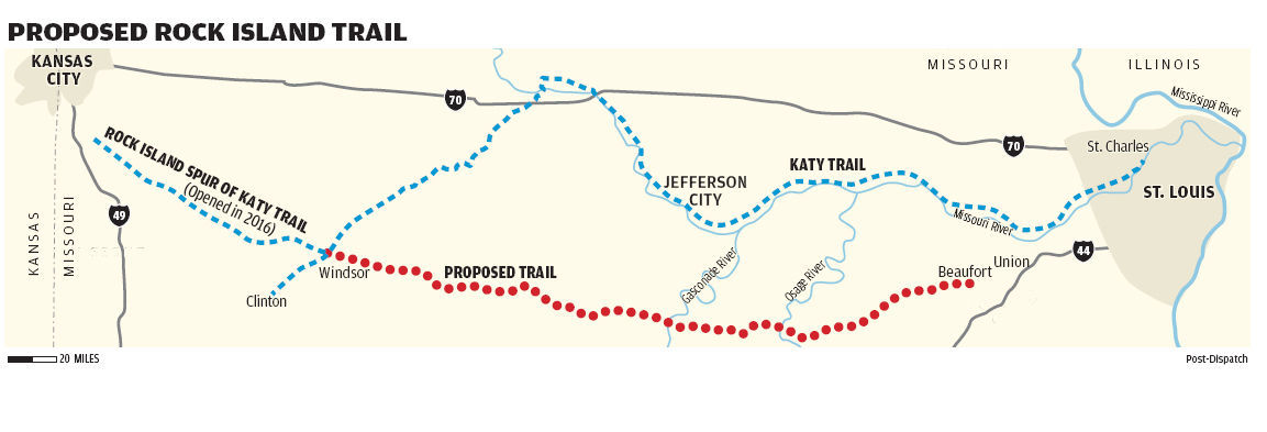 Rock Island Trail map